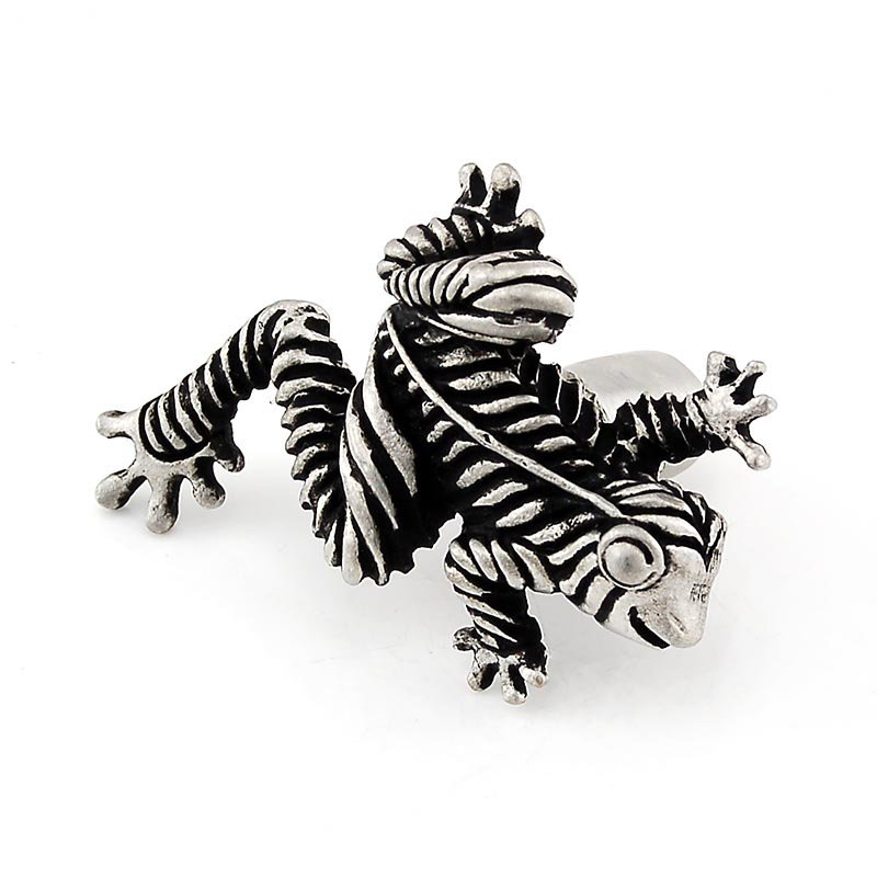Poignée fantaisie grenouille Pollino 1,375 po, Nickel antique