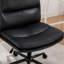 Fauteuil à hauteur réglable - meuble-lavabo noir avec siège pivotant à 360 °