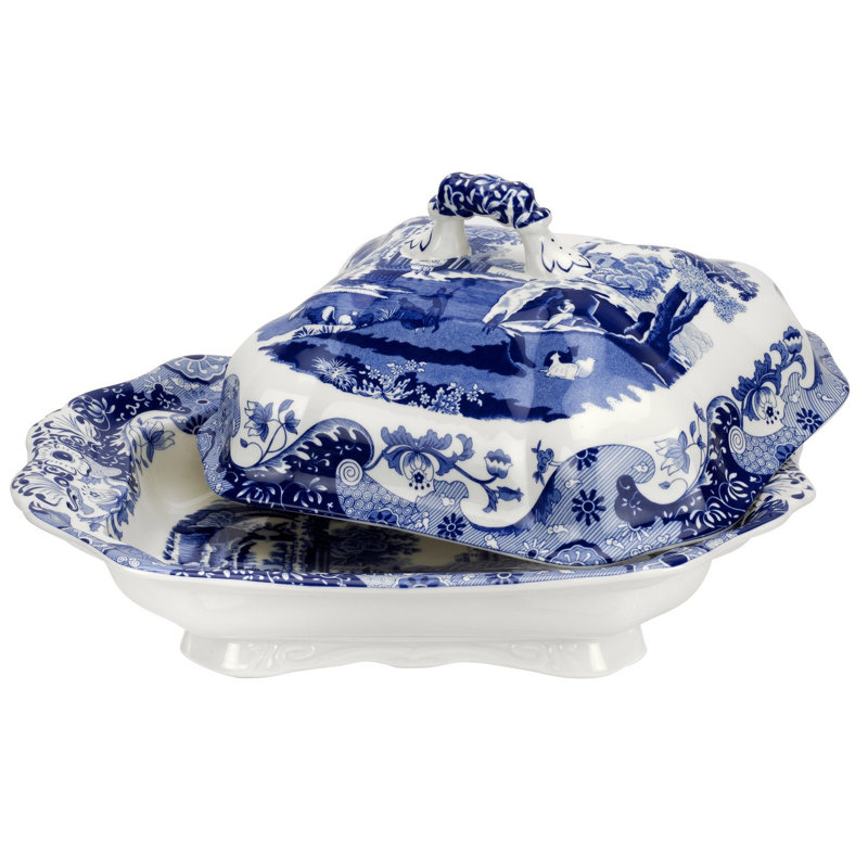 Blue Italian Porcelain Platter