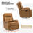 Rudisill Transitional Genuine Leather Swivel Rocker Manual Recliner(Set of 2)-80918676