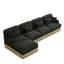 Canapés modulaires spacieux Chenille Leopard