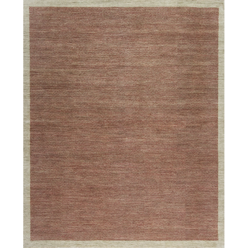 Textures Hand Knotted Wool Area Rug, Rectangle 6' x 9'