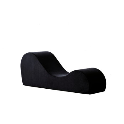 Black Chaise Lounge For Zero-Gravity Position, Ergonomic, High Foam, Removable Cover Relax, Foam Core,