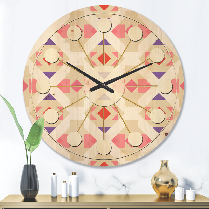 Horloge murale triangulaire, Grand