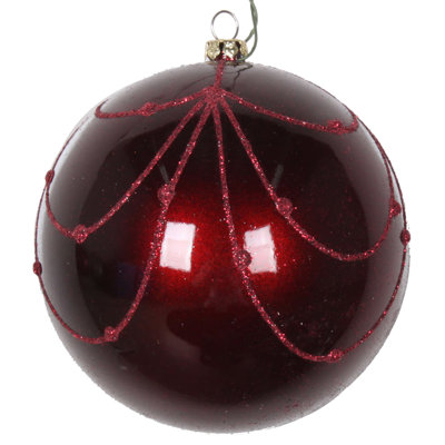Candy Glitter Curtain Ball Ornament