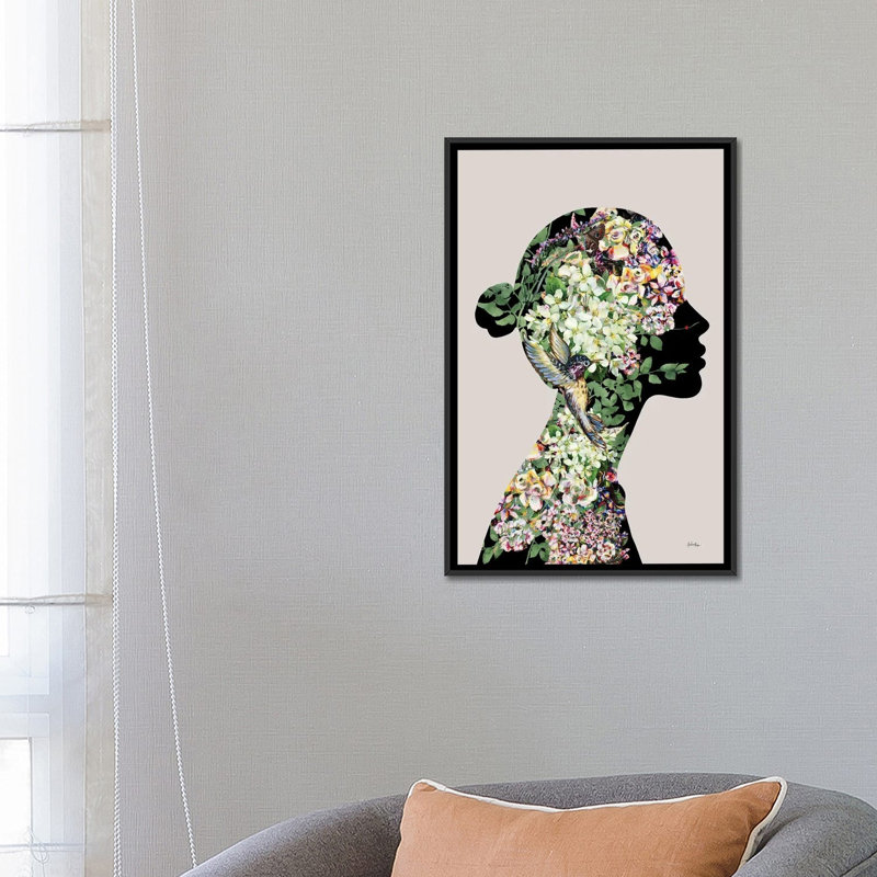 Amatller 1 Piece Wall Art on Canvas, 66.04 cm H x 45.72 cm W x 4.445 cm D, Black