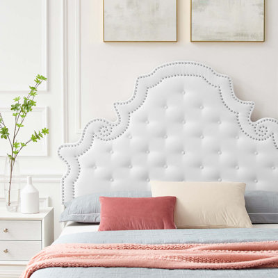 Gwyneth Tufted Performance Velvet Platform Bed