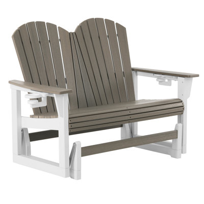 Fauteuil oscillant 52 po Adirondack, blanc