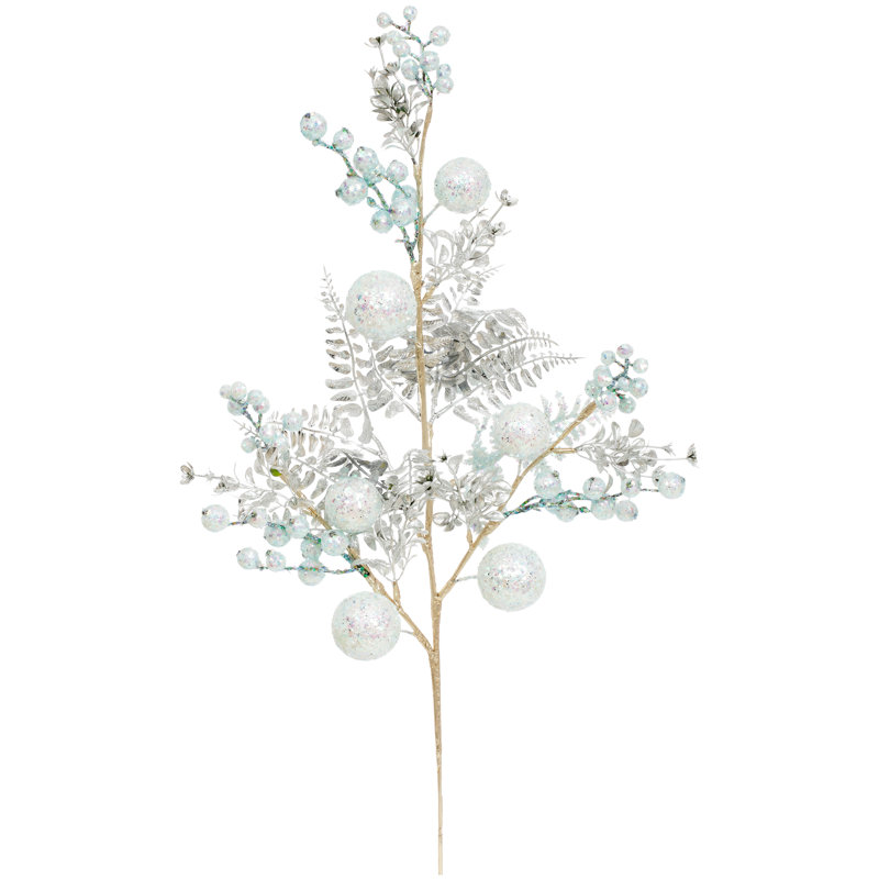 Beaded Glittered Spray - 27.5 Inches Set Of 6