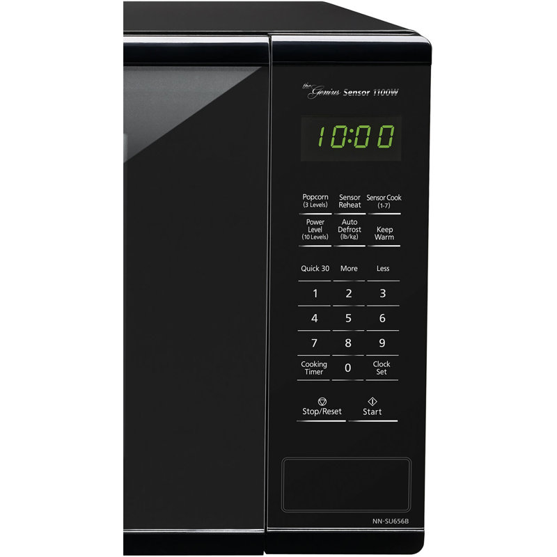 Panasonic® 1.3 Cubic Feet 1100 Watt Countertop Microwave with Sensor Cooking, Black