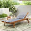 Chaise longue d'extérieur à structure en bois-1643181522