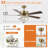 Chantalle 5-Blade Dimmable Integrated LED Ceiling Fan-1439212047
