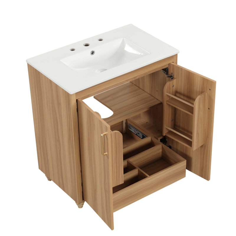30" Bathroom Vanity With Sink Combo