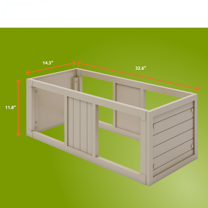 Connecteur pour enclos modulaire empilable Deneishia, Érable, H 12,01 po x l 14,17 po x P 32,68 po
