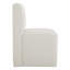 Chaise d'appoint rembourrée en polyester avec roulettes Bralan-2125657200