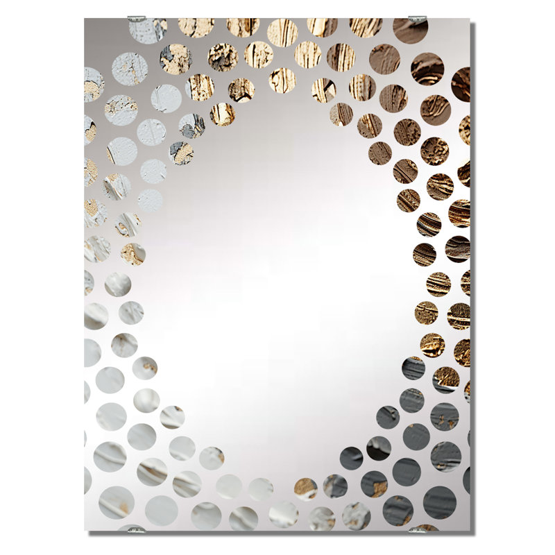 Miroir mural Lovejoy - Spirales abstraites MIR137948, 40 po x 30 po
