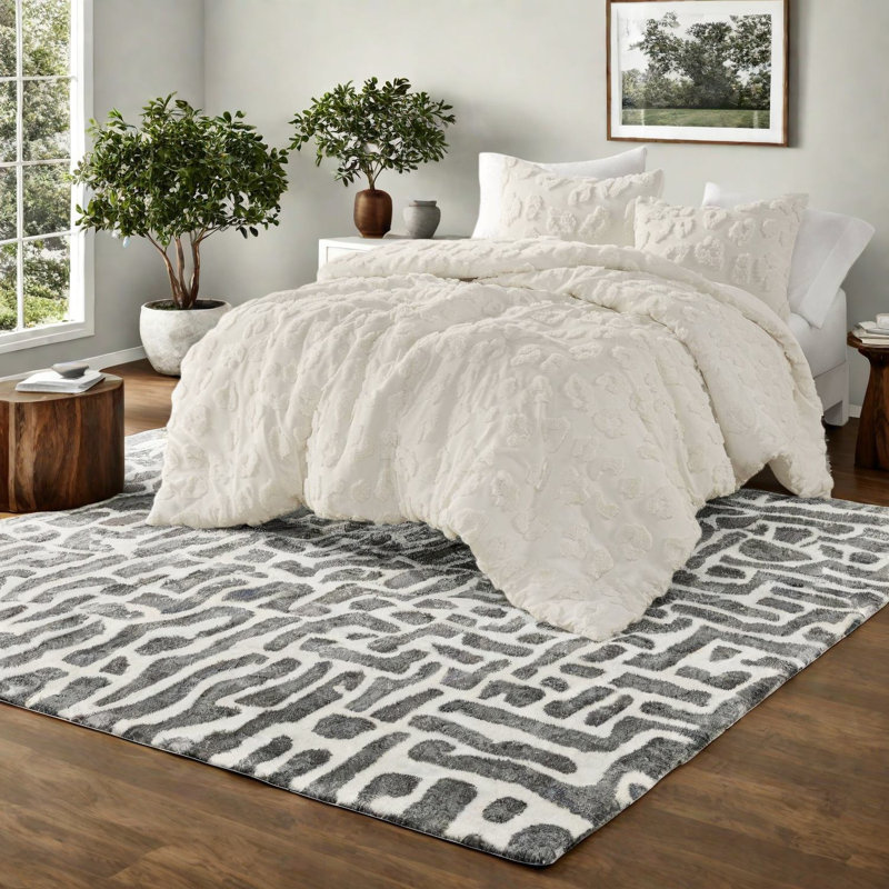 Soft Chenille Bedding Sets, Polyester King Size, Modern Home Style