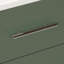 Ensemble de meuble-lavabo mural simple 24 po Aurilla avec comptoir en céramique blanc vert forêt et tablette de gauche Aurilla-1836302048