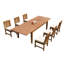 Grijalva Outdoor 11 - Piece Teak Dining Set-729666964