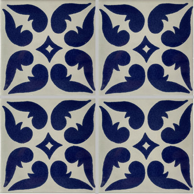 6" x 6" 4pcs TalaMex Lyon Talavera Mexican Tile
