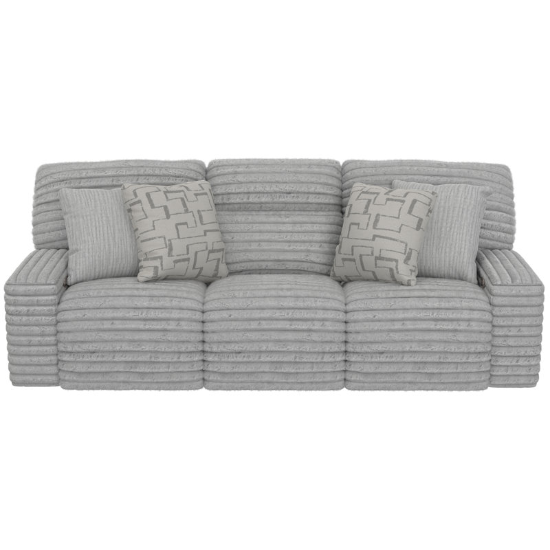 Canapé inclinable électrique Neal, Polyester gris