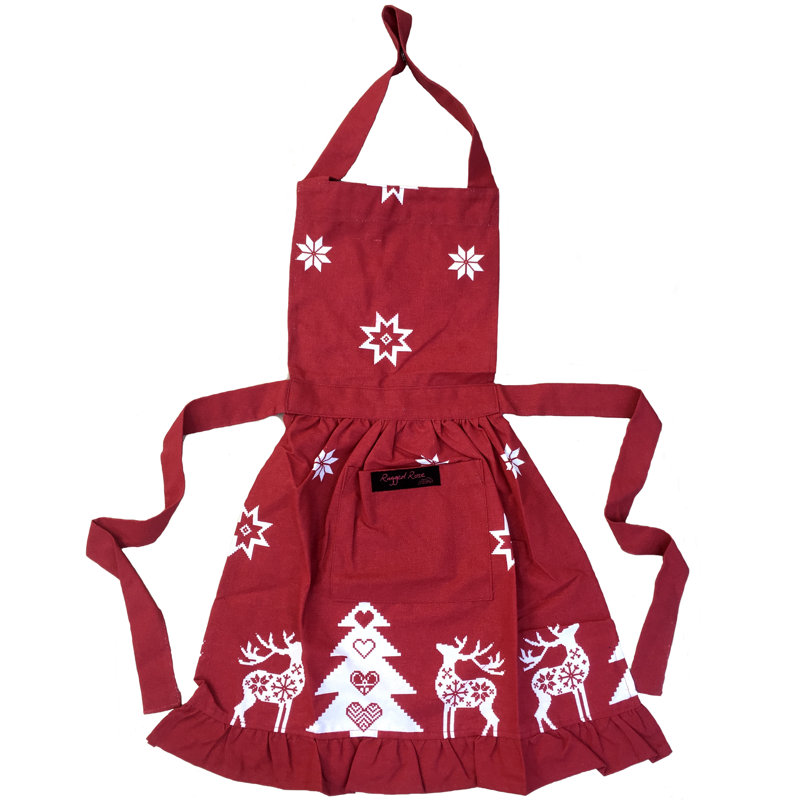 Christmas Animal Print Childrens Apron