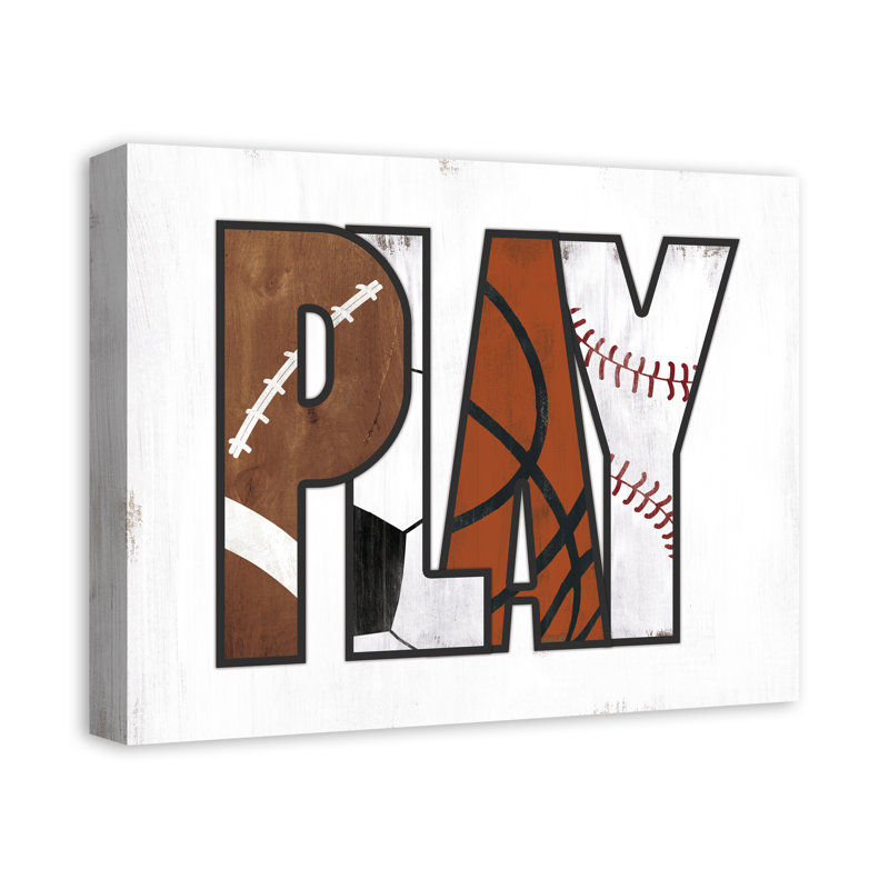 Art sur toile Bonner Play Sports, H 16 po x l 20 po x P 1,25 po