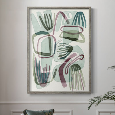 Sea Abstract II, reproduction encadrée - bois massif