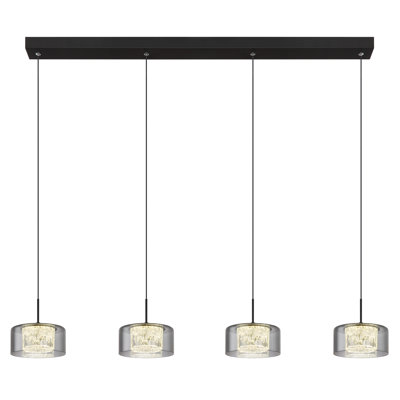1 - Light Matte Black LED Pendant