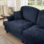 Canapé modulaire en chenille 5 pièces Sofalyn avec accoudoirs évasés et jupes amovibles-794955894