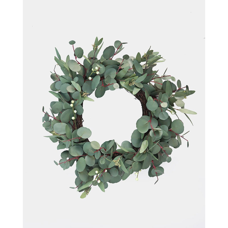 Couronne d'eucalyptus artificiel 24 po