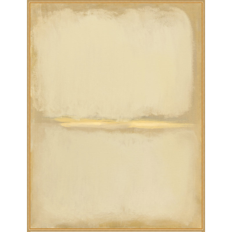 Golden View 2' Framed Print on Canvas