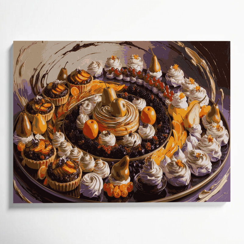 Art mural sur toile Desserts, H 12 po x l 18 po