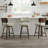 Swivel Upholstered Counter Stool With Wood Frame-114223068-114223065
