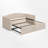 Upholstered Daybed With Trundle – Slat Support-2037907201