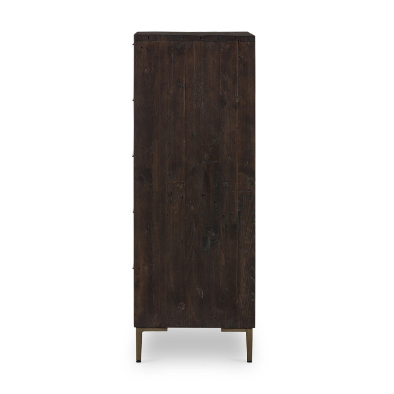Wyeth 5 Drawer Dresser-Dark Carbon