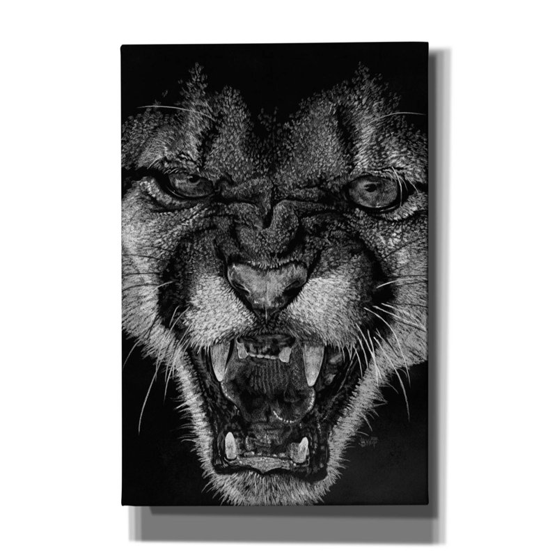 Byas " Fury " by Barbara Keith, 18" H x 12" W x 0.75" D