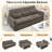 2-in-1 Three-seater Sofa With A Sofa Bed And A Reversible Recliner, Curved Armrests With Tufted Detailing And Usb Charging Ports-1968552675