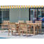 Manorhouse Rectangular Teak Outdoor Dining Table With Built-in Extension