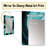 Turquoise Black Opt Art In - Op Art Decorative Mirror, Modern Large Wall Mirror, Printed Metal Art-659758346