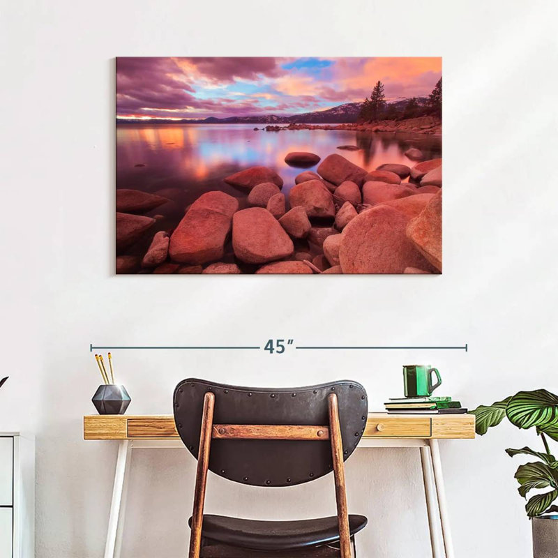 Alvord, teinte rose du lac Tahoe, H 26 po x l 39 po