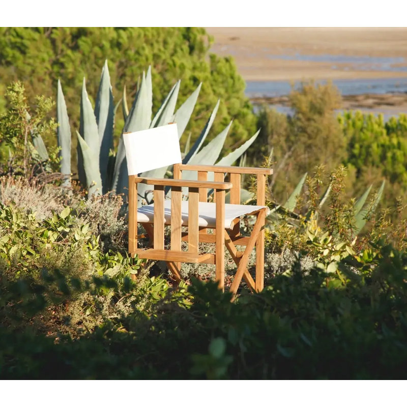 Safari Outdoor Teak Dining Armchair, Forest Green