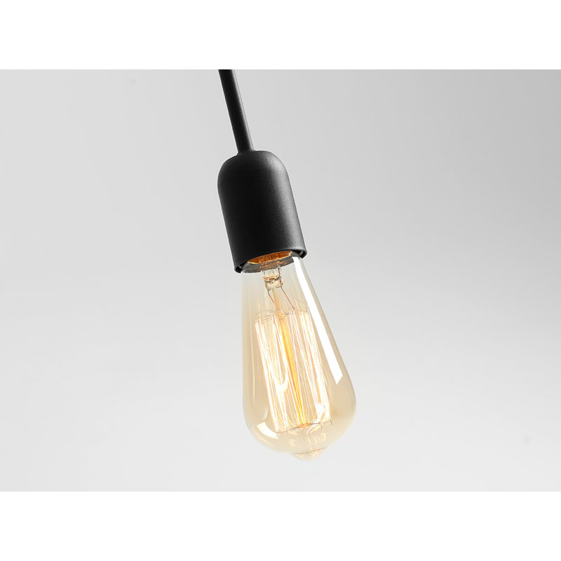 Allegra 2 - Light White Unique/Statement Pendant, Black