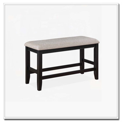 Banc de salle à manger à hauteur de comptoir rembourré