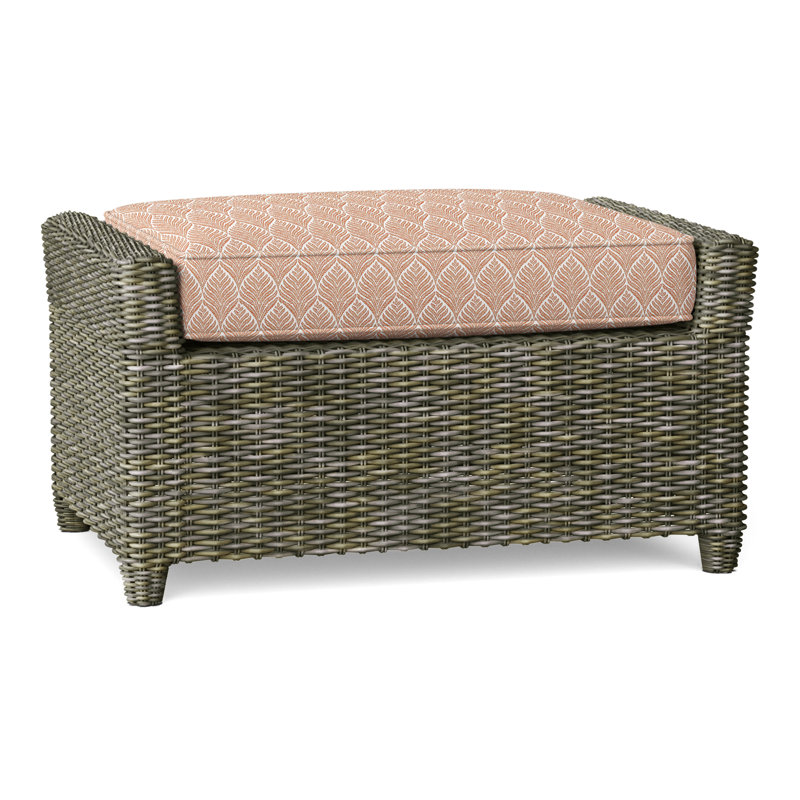 Sag Harbor Rectangle Outdoor Ottoman Patio Ottoman, Perigold Linnaeus Clay, Driftwood