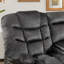 Ensemble de salon inclinable 3 pièces avec 2 fauteuils de massage chauffants électriques et causeuse manuelle avec console-118698240