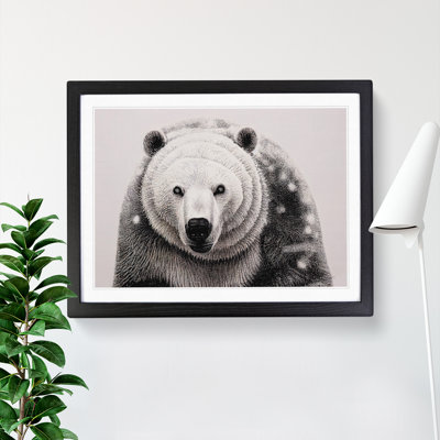 Tantalising Polar Bear - Single Picture Frame Print