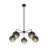 5-Light Hand-Blown Gradient Glass Globe Chandelier