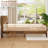 Farmhouse Full Size Bed Frame with Headboard Storage Shelf, Wood Platform Bed Frame with LED Lights & Charging Station, Rustic wood Bed, No Box Spring Needed, Noise-Free Sturdy Structure-396669140