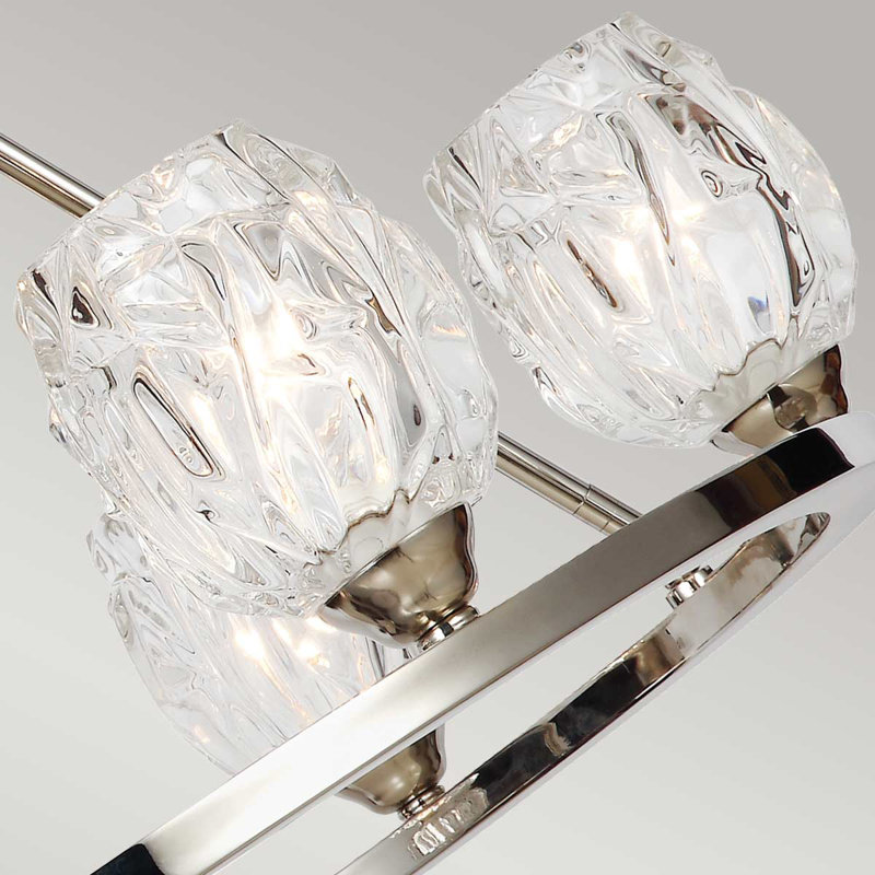Tyne 6 - Light Waggon Wheel Chandelier
